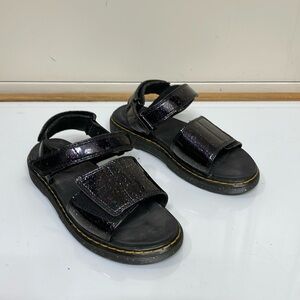 Dr Martens Junior Romi Sandals Purple Cosmic Glitter SIZE 4 M